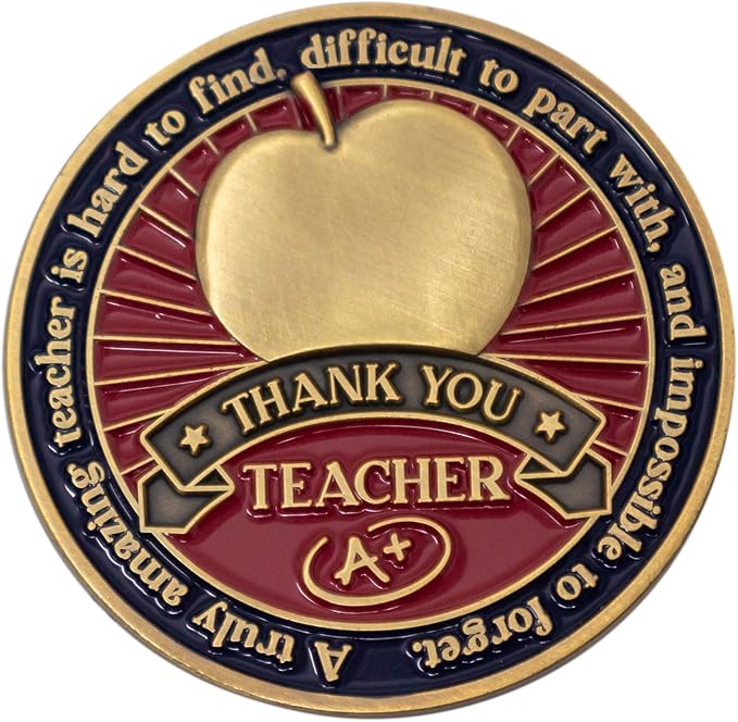 Teacher Collectible Memorial Challenge Coin