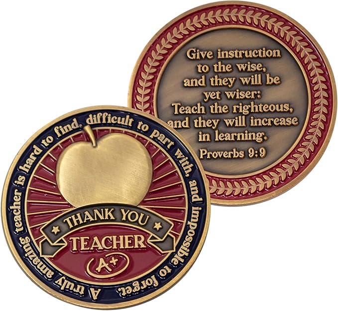 Teacher Collectible Memorial Challenge Coin