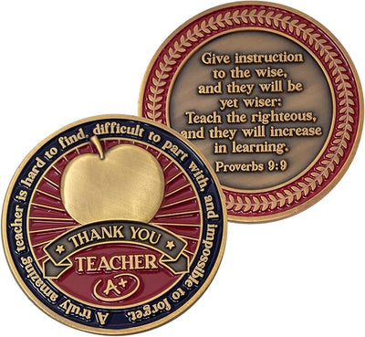 Teacher Collectible Memorial Challenge Coin