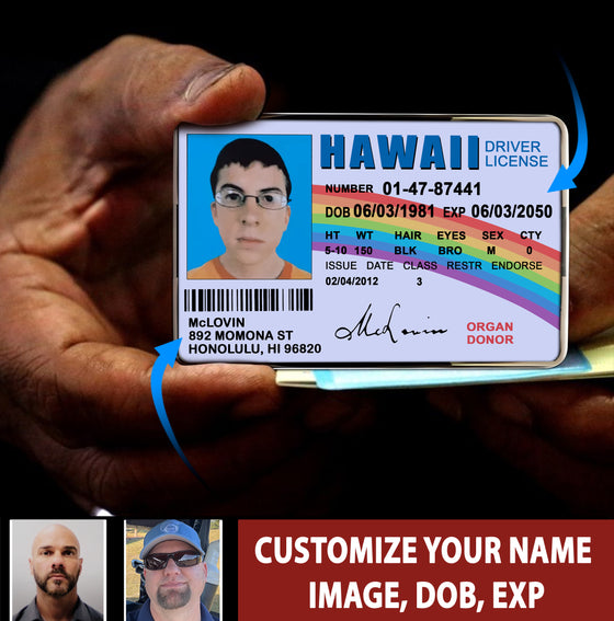 🌈🤓 Personalized McLovin ID Coin Movie Superbad Mc Lovin Challenge Coin CAC Card Custom Coin  🌈🤓